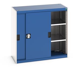 Bott Cubio Cupboard with Sliding Doors 1000H x1050Wx525mmD Bott Cubio Sliding Solid Door Cupboards with shelves and drawers 1600mm high option available 18/40013068.11 Bott Cubio Cupboard with Sliding Doors 1000H x1050Wx525mmD.jpg